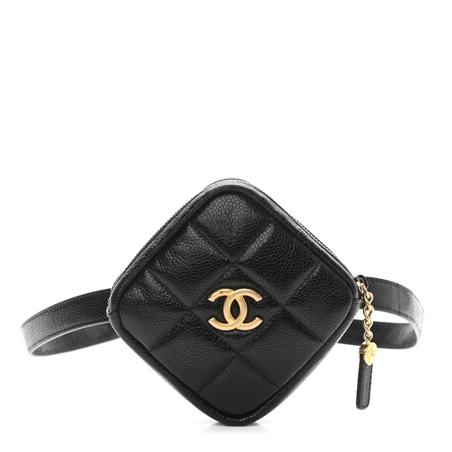 Chanel Caviar Quilted Coin Purse Belt Bag Black 1 of 12
