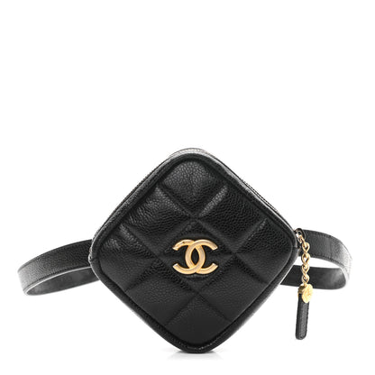 Chanel Caviar Quilted Coin Purse Belt Bag Black 1 of 12