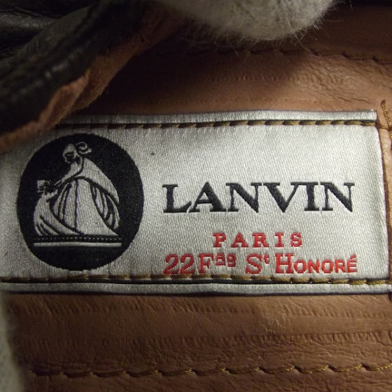 Lanvin Leather Elastic Ballet Flats Brown 40 6 of 6