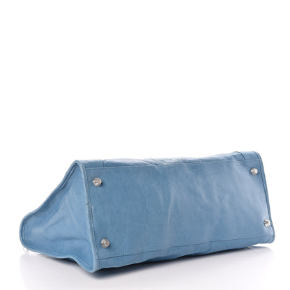 Balenciaga Agneau Giant 12 Silver Hardware Work Bleu Indigo 4 of 9