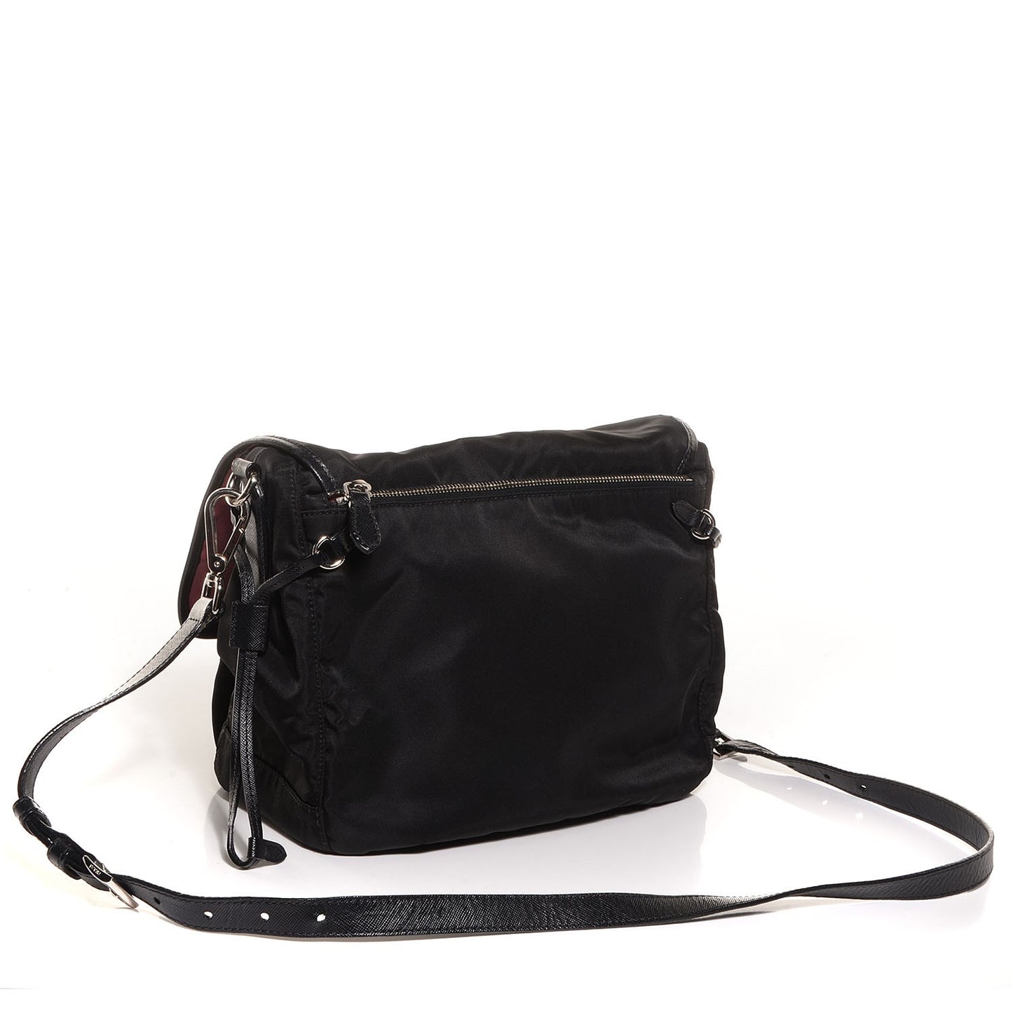 Tessuto Nylon Messenger Bag Nero Black