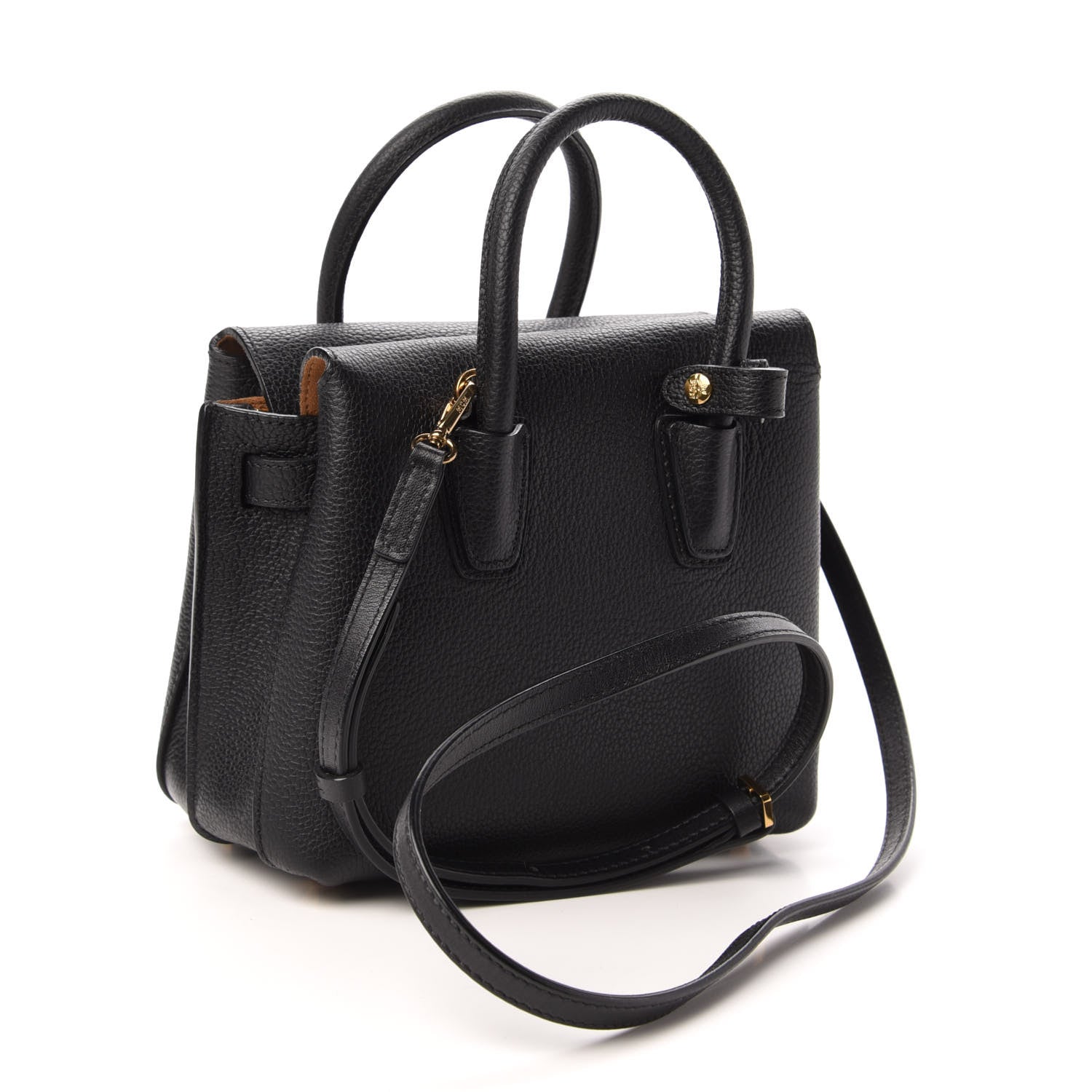 MCM Grained Calfskin Mini Milla Tote Black 3 of 8