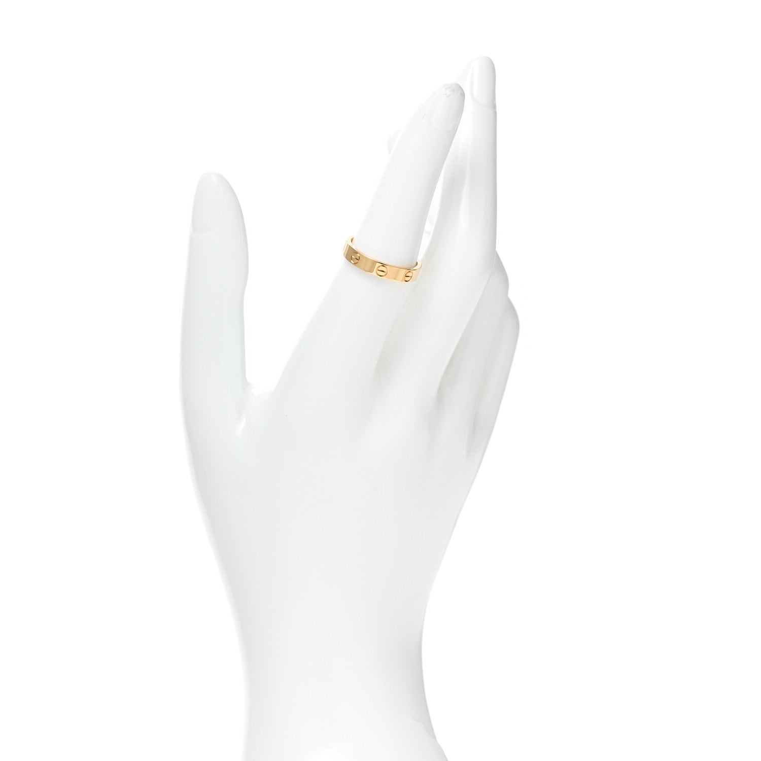 Cartier 18K Yellow Gold 3.5mm LOVE Wedding Band Ring 54 6.75 2 of 5