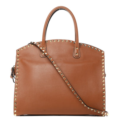 Valentino Garavani Vitello Rockstud Dome Shopper Light Cuir 1 of 16