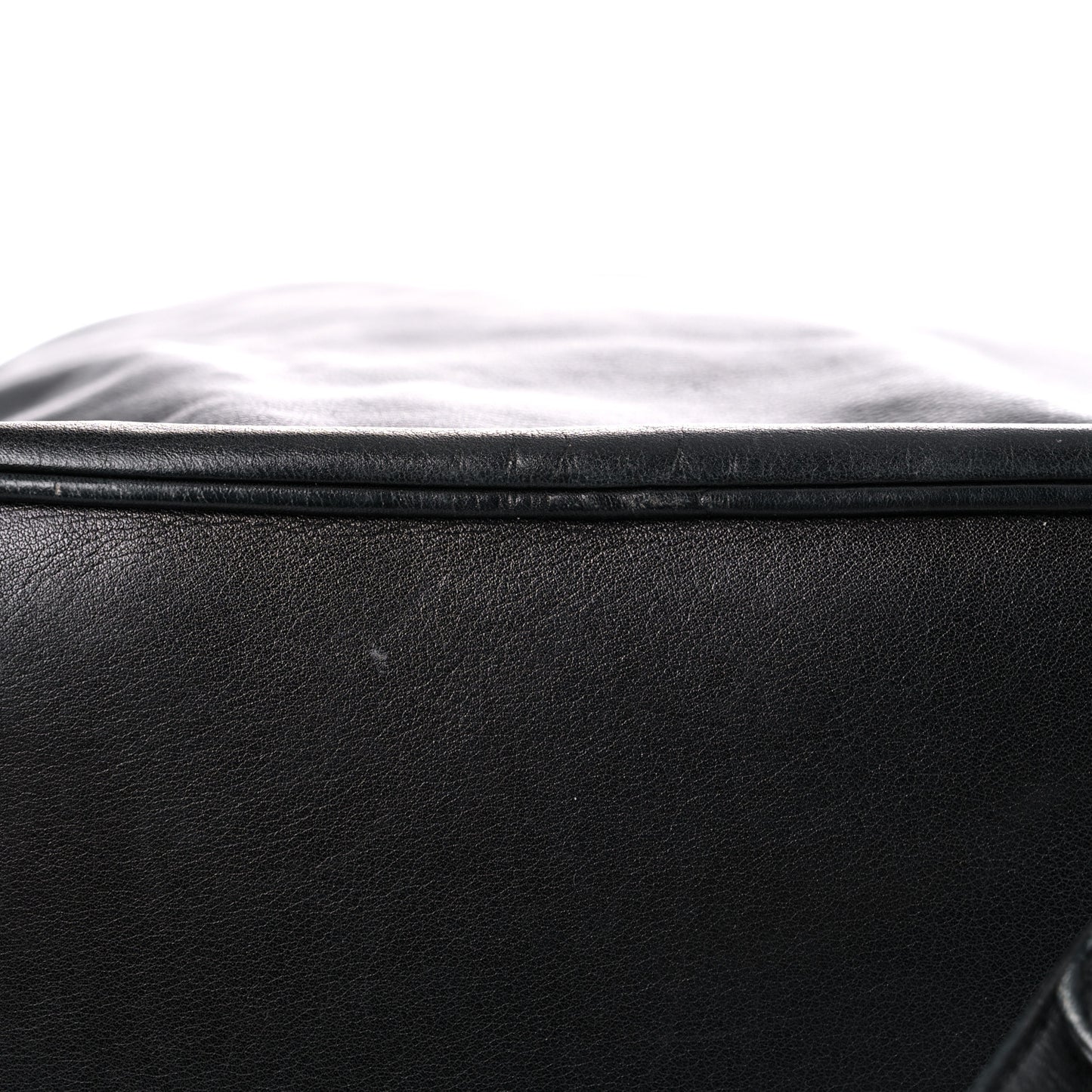 Lambskin Drawstring Sling Backpack Black