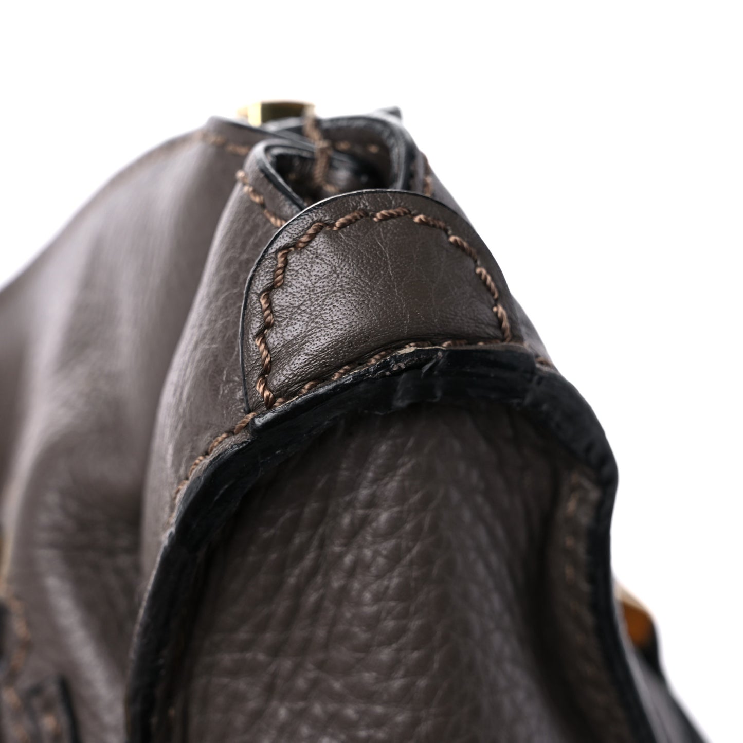 Calfskin Large Marcie Satchel Truffle