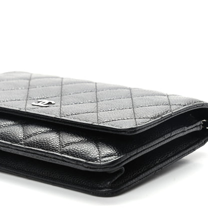 Chanel Caviar Quilted Wallet On Chain WOC Black 9 of 13