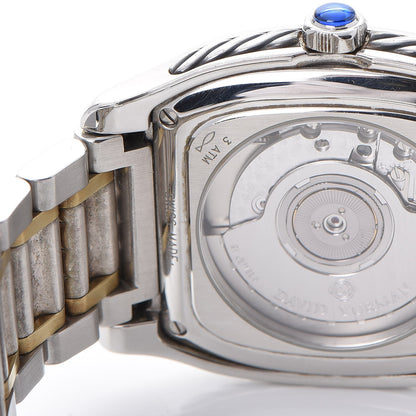 David Yurman Stainless Steel 18K Yellow Gold 35mm Thoroughbred Automatic Watch 9 of 11