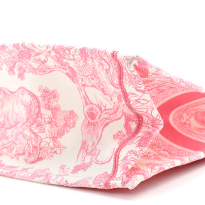 Christian Dior Canvas Embroidered Medium Dioriviera Toile De Jouy Book Tote Peony Pink 10 of 12