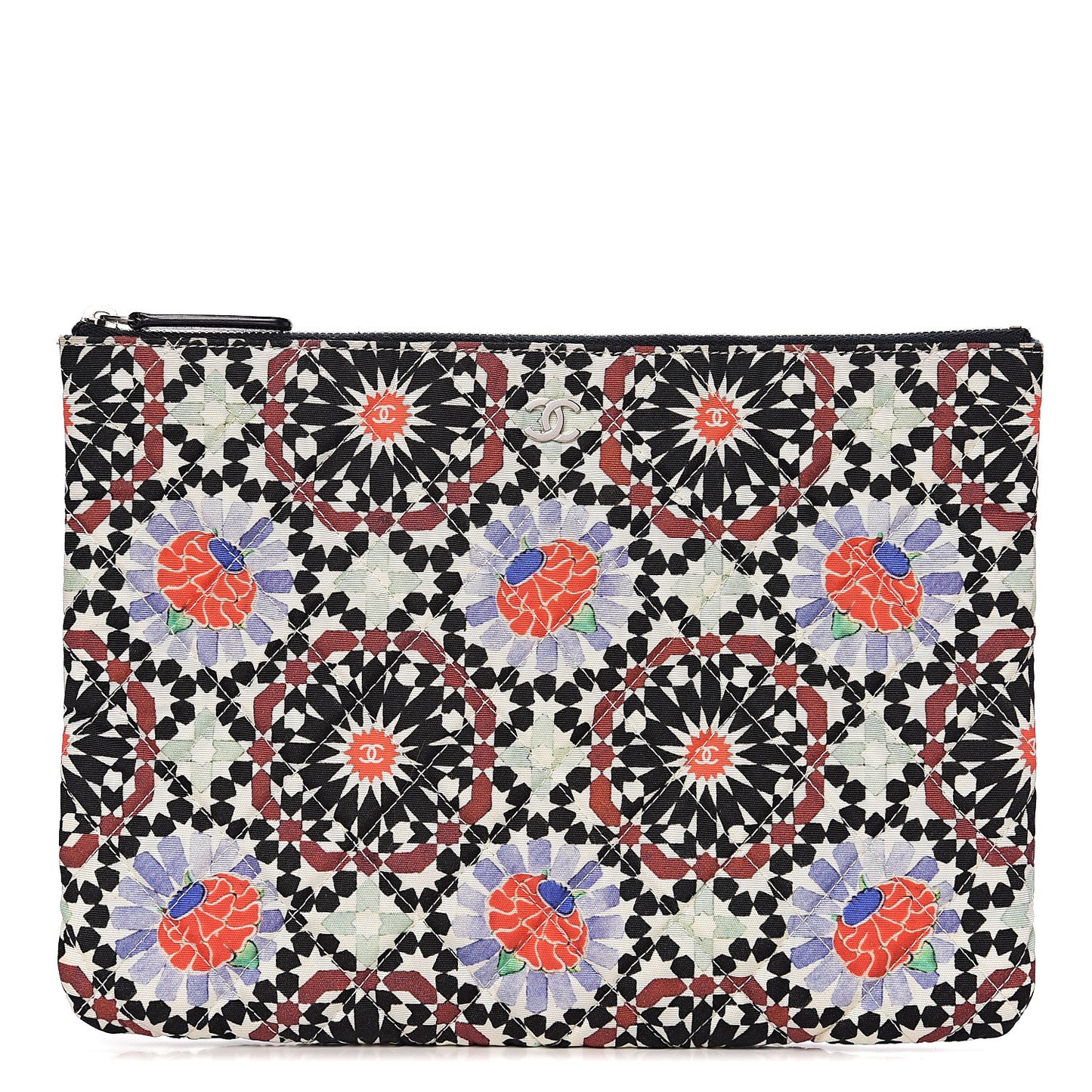 Coated Canvas Paris Dubai Medium Cosmetic Case Multicolor