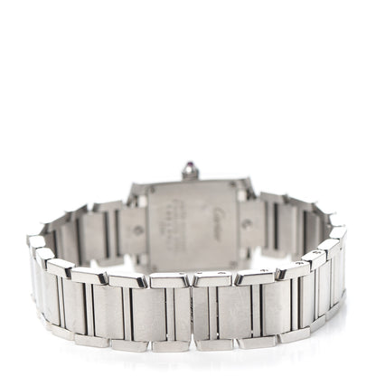 Cartier Stainless Steel 20mm Tank Francaise Quartz Watch Pink 3 of 6
