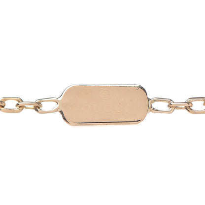 Gucci 18K Yellow Gold Garnet Crucifix Pendant Necklace 7 of 7