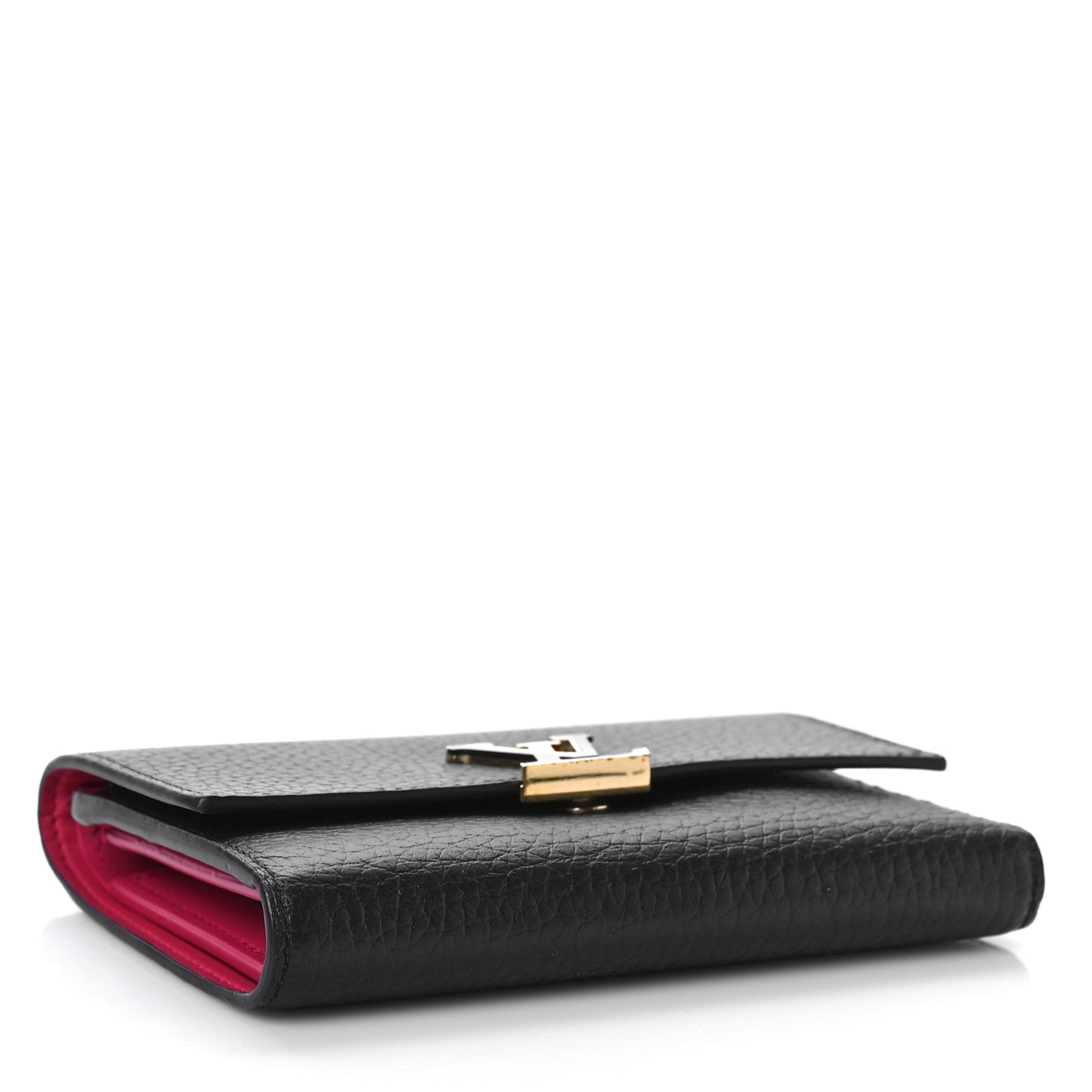 Taurillon Capucines Compact Wallet Black