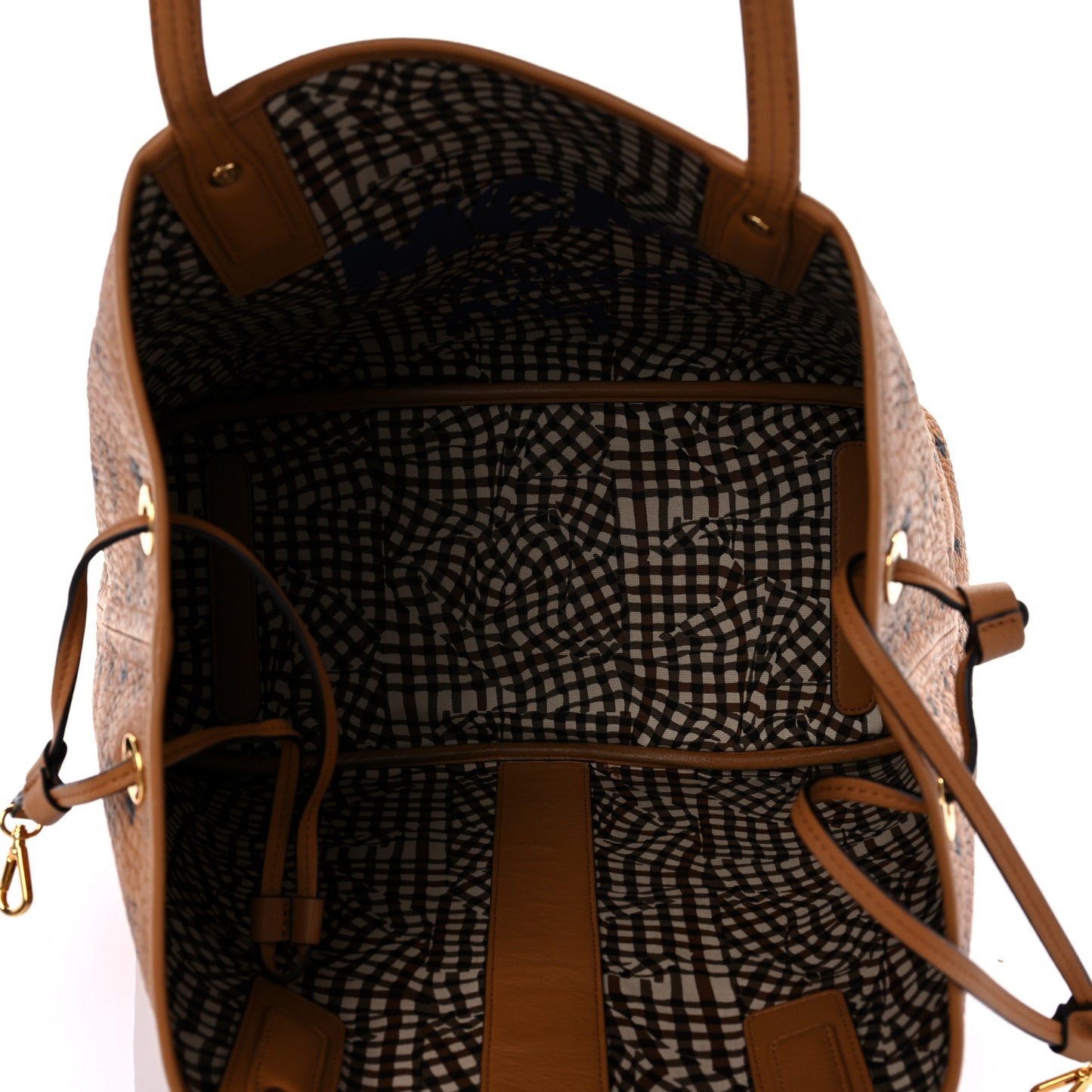 Visetos Medium Project Reversible Shopper Tote Cognac