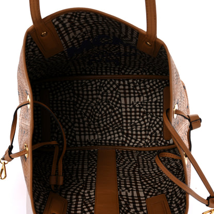 MCM Visetos Medium Project Reversible Shopper Tote Cognac 5 of 20