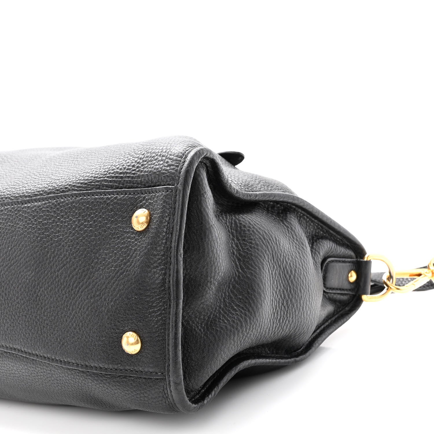 Prada Vitello Daino Shopping Satchel Black 9 of 9