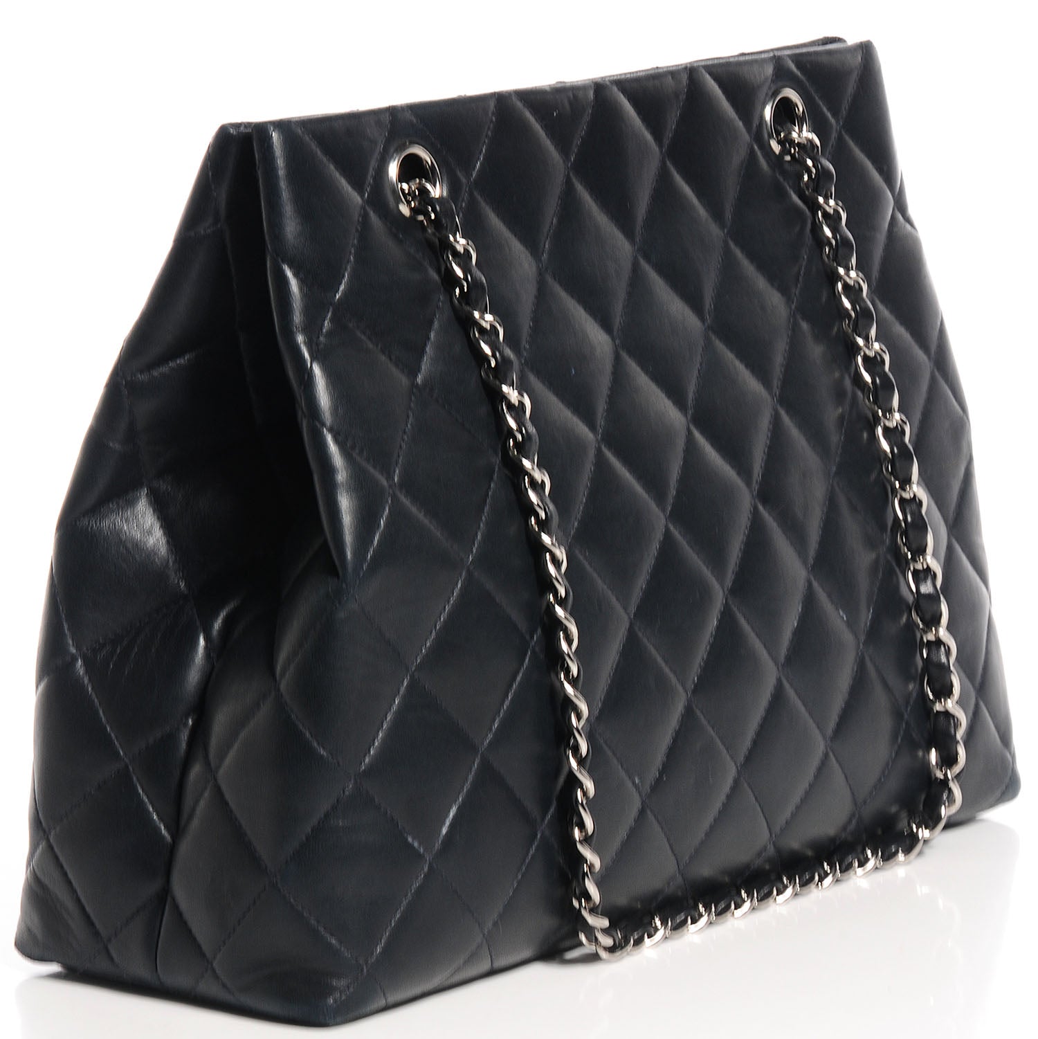 Chanel Lambskin Quilted Shoulder Bag Black 3 of 7