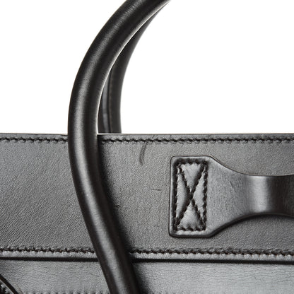Celine Textile Smooth Calfskin Micro Luggage Dark Blue Black 15 of 17