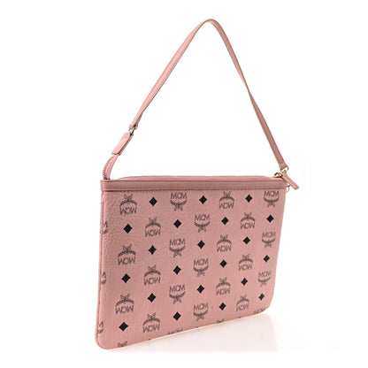 MCM Visetos Liz Shopper Tote Pouch Powder Pink 3 of 10