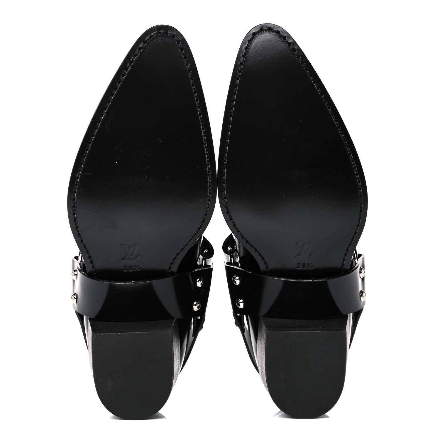 Louis Vuitton Calfskin Monogram Rhapsody Ankle Boots 38.5 Black 6 of 11