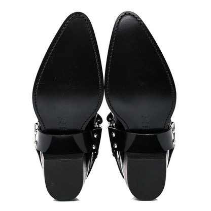 Louis Vuitton Calfskin Monogram Rhapsody Ankle Boots 38.5 Black 6 of 11