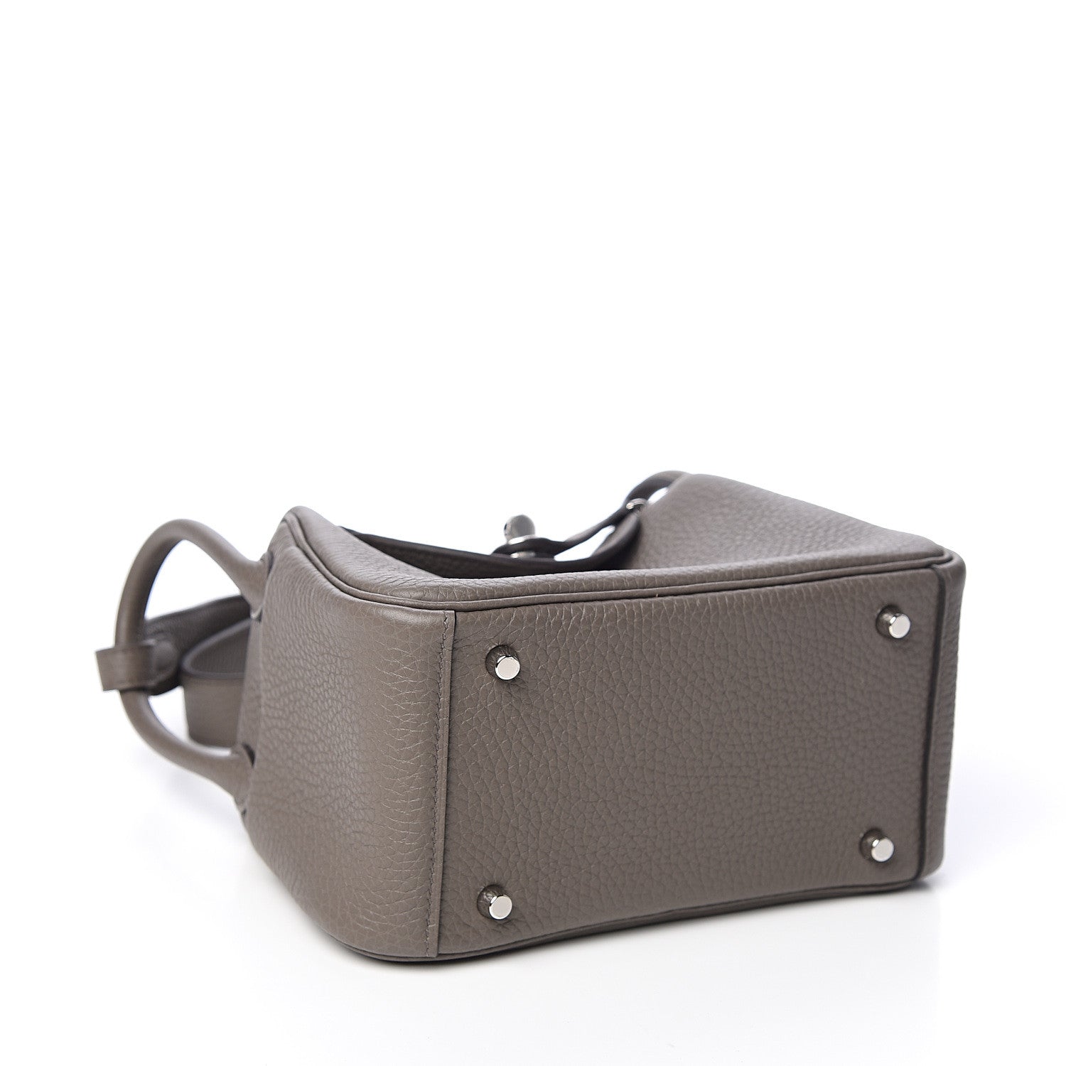 Hermes Taurillon Clemence Mini Lindy 20 Etain 3 of 9