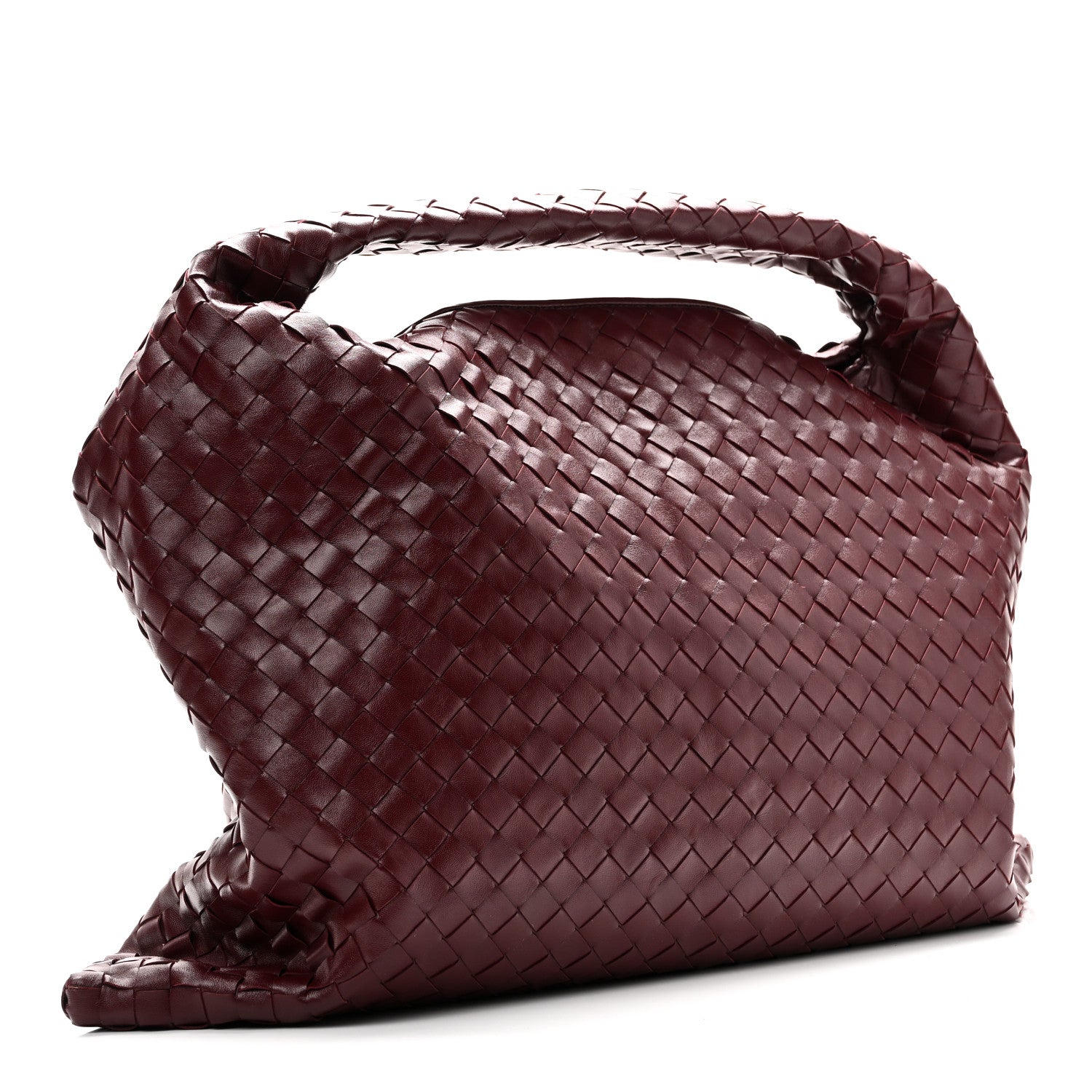 Bottega Veneta Calfskin Intrecciato Large Hop Barolo 3 of 10