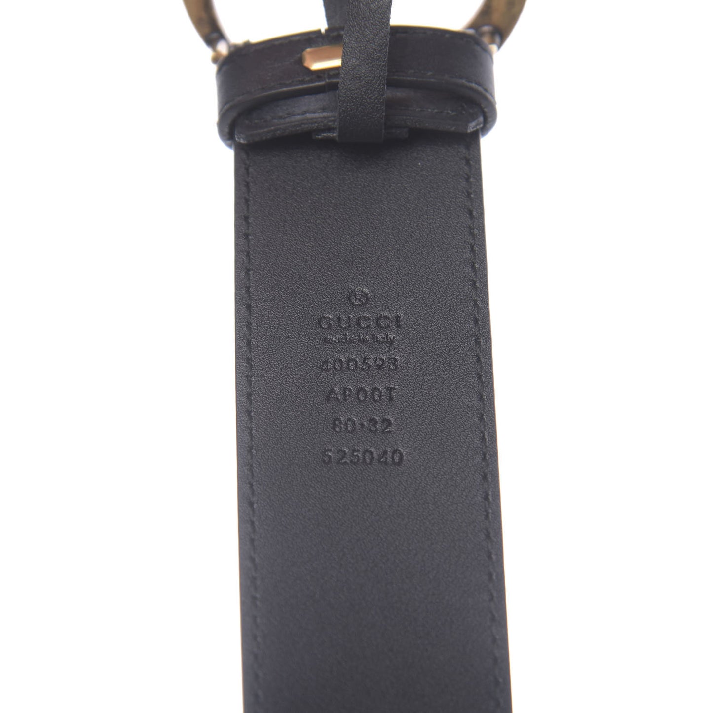Calfskin Double G 40mm Belt 80 32 Black