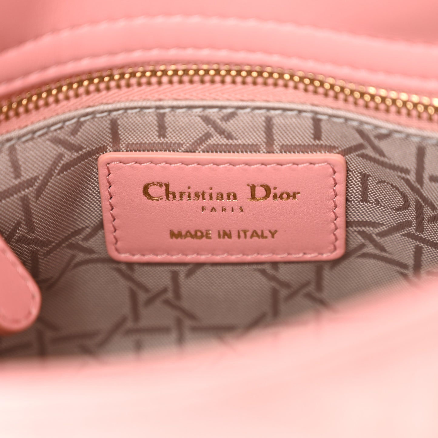 Lambskin Cannage Mini Lady Dior Old Rose
