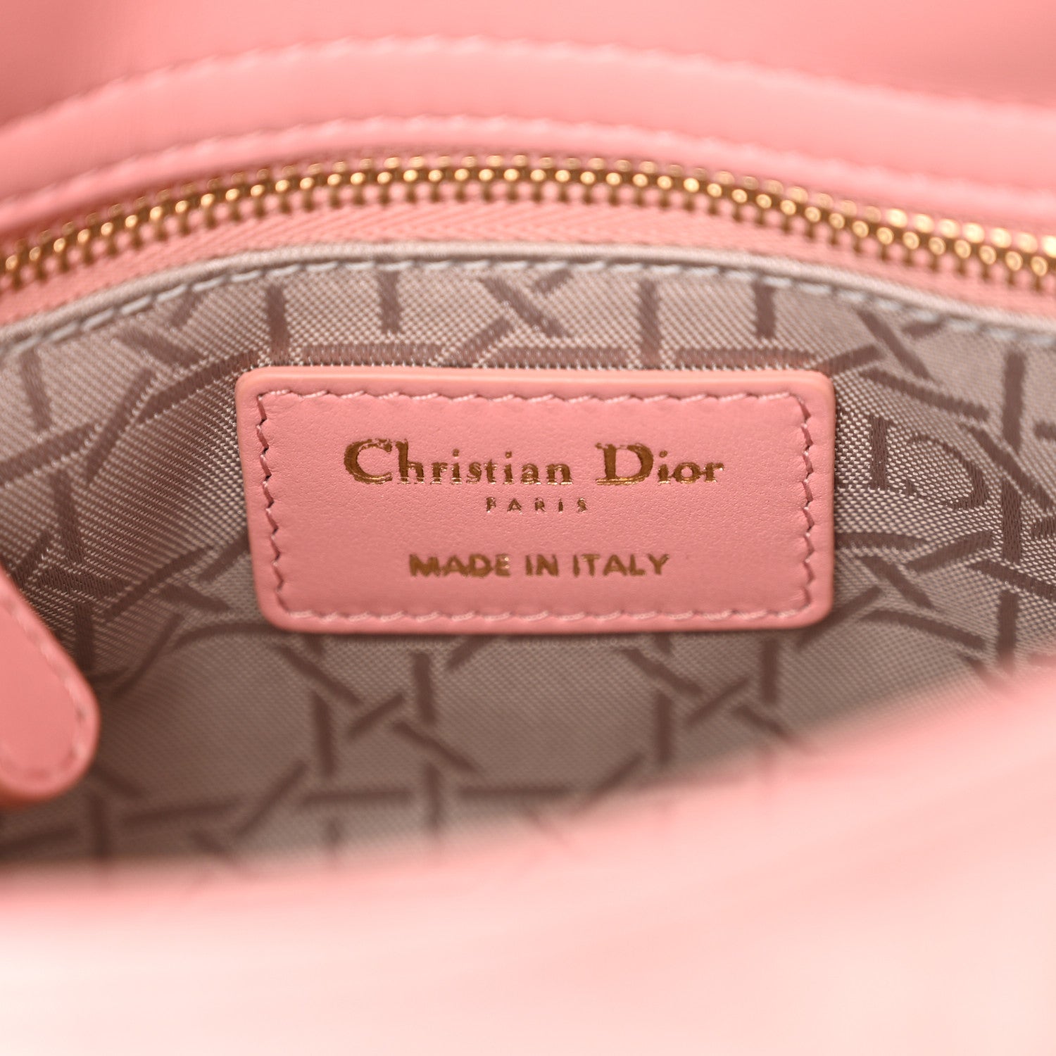 Christian Dior Lambskin Cannage Mini Lady Dior Old Rose 6 of 13