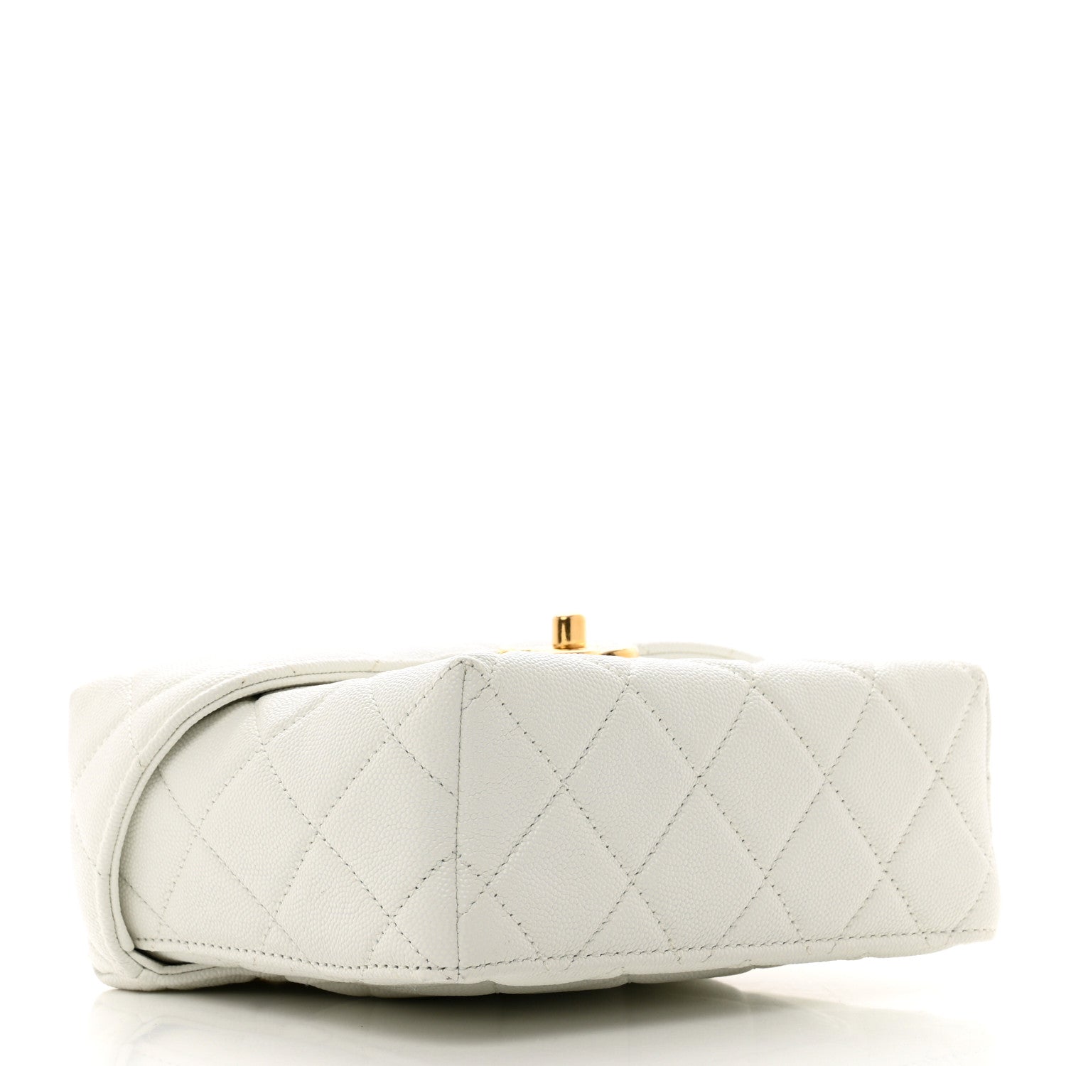 Chanel Caviar Quilted Handy Box Vanity Case White 4 of 11