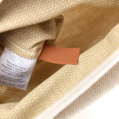 Hermes Canvas Swift Aline Grooming Bag Gold 6 of 9