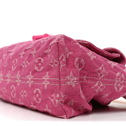 Louis Vuitton Denim Baggy PM Fuchsia 9 of 9