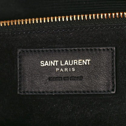 Saint Laurent Calfskin Small Cabas Rive Gauche Blue White Pink 6 of 11