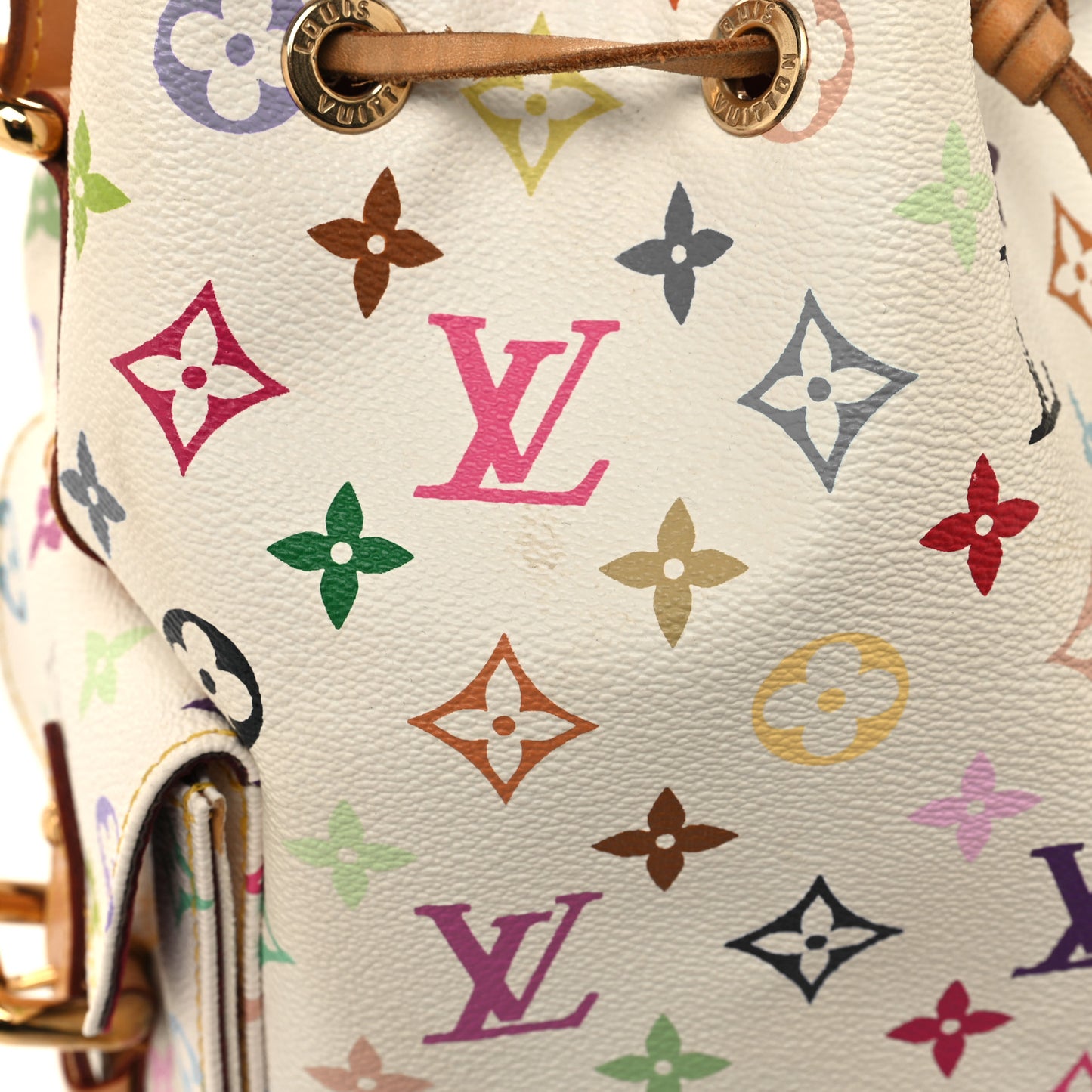 Monogram Multicolor Petit Noe White