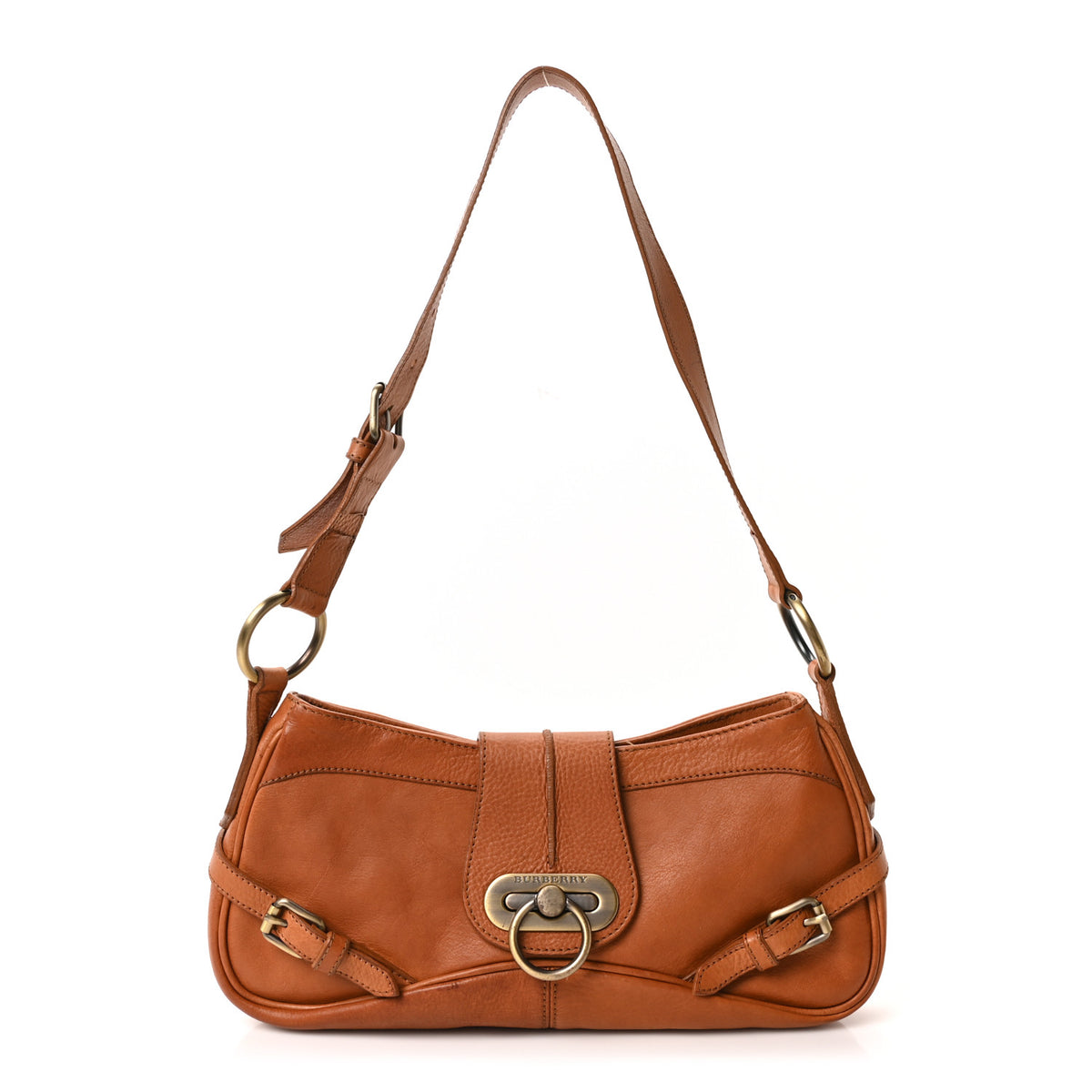 Burberry Grainy Calfskin Shoulder Bag Brown 1 of 9