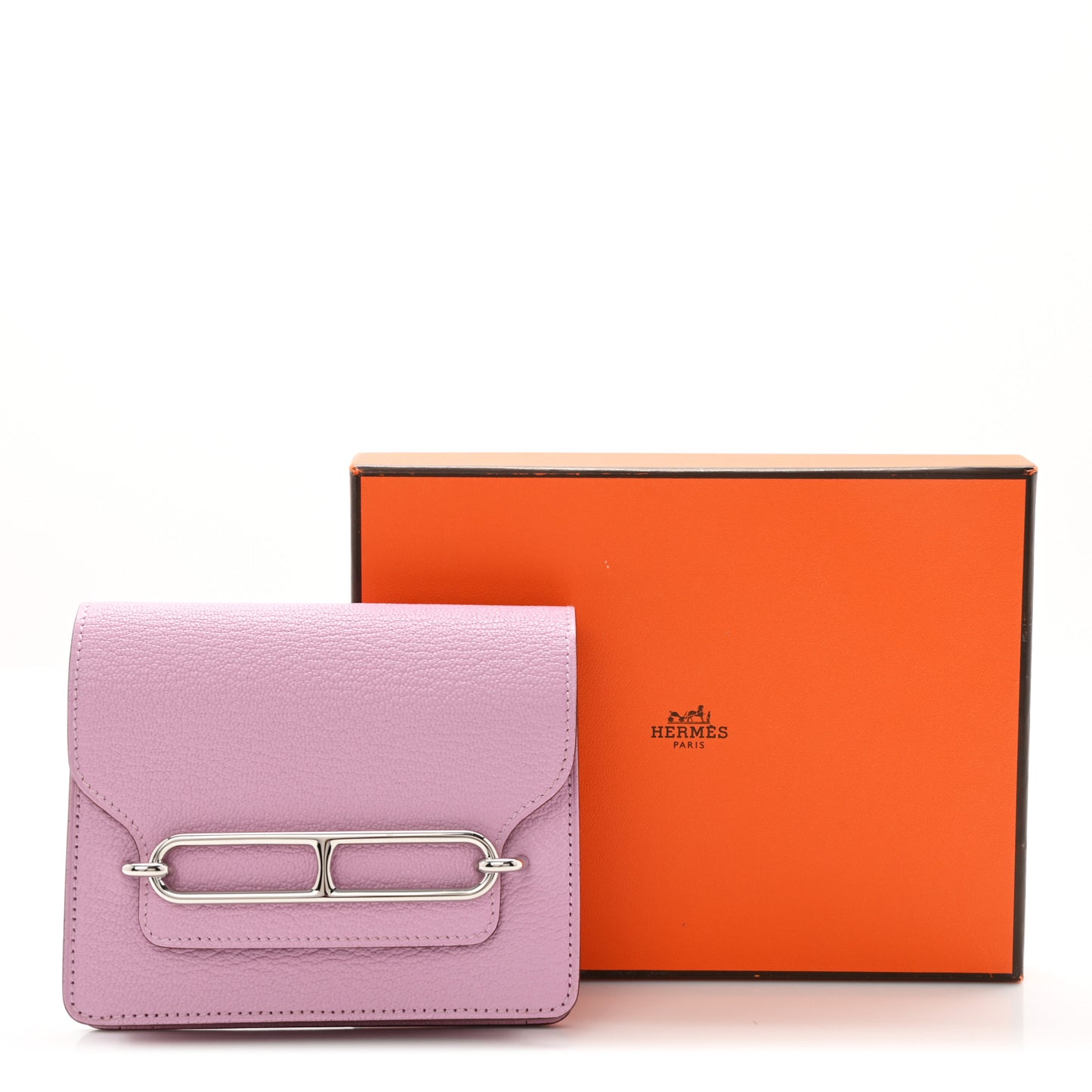 Chevre Mysore Roulis Slim Wallet Mauve Sylvestre