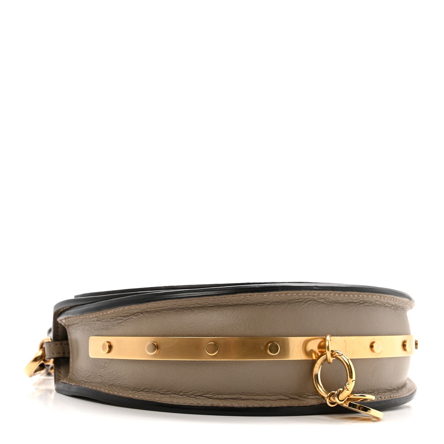 Chloe Calfskin Small Nile Bracelet Minaudiere Bag Motty Grey 4 of 15