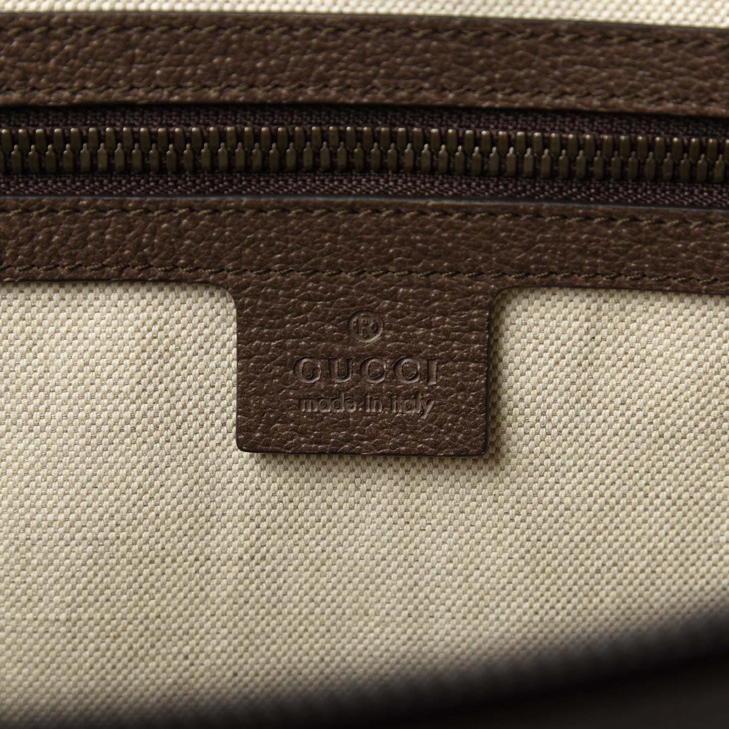 GG Supreme Monogram Textured Calfskin Web Ophidia Documents Holder Beige Ebony New Acero