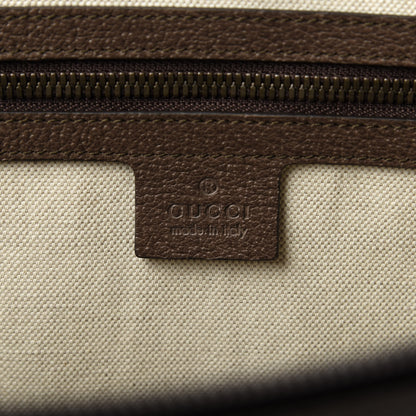 Gucci GG Supreme Monogram Textured Calfskin Web Ophidia Documents Holder Beige Ebony New Acero 7 of 8