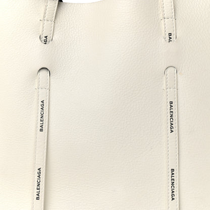Balenciaga Calfskin Logo Strap Small Everyday Tote White Black 8 of 14