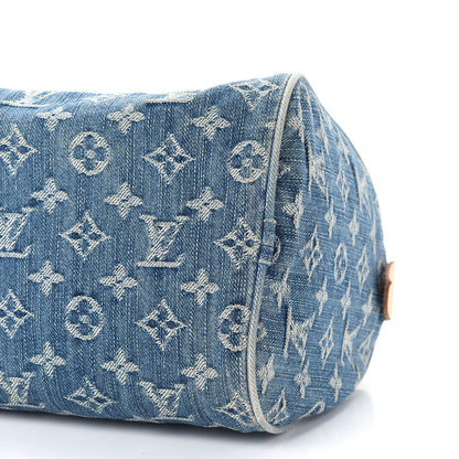Louis Vuitton Monogram Denim Neo Speedy Blue 9 of 11