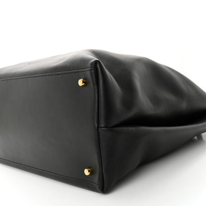 Bottega Veneta Silky Calfskin Large Andiamo Shoulder Bag Black 9 of 9