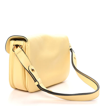 Gucci Calfskin Horsebit 1955 Aura Small Shoulder Bag Daylight Yellow 3 of 11