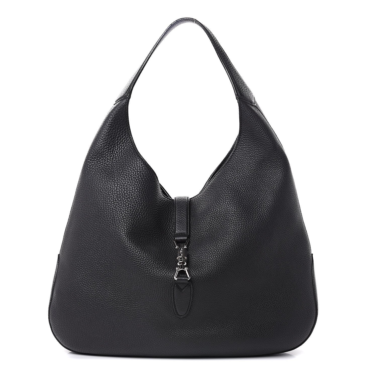 Gucci Soft Grained Calfskin Large Jackie Hobo Black 1 of 13