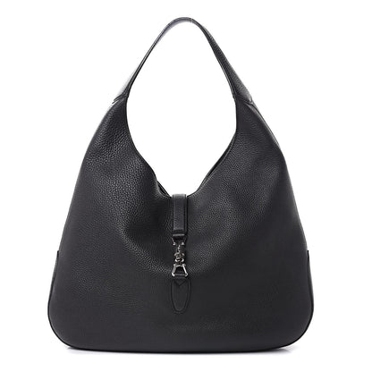 Gucci Soft Grained Calfskin Large Jackie Hobo Black 1 of 13