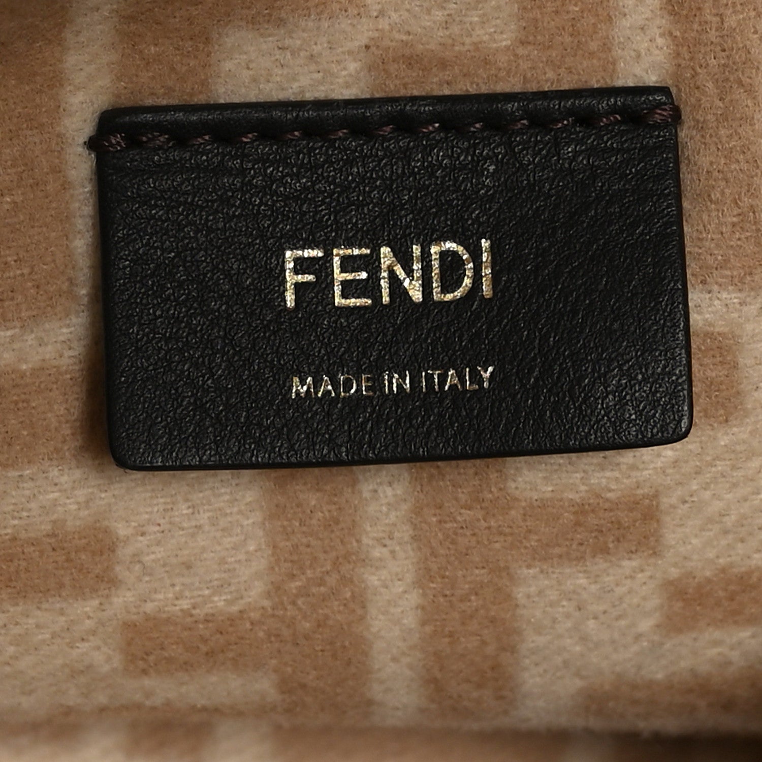 Fendi Wool Vitello King Seta FF 1974 Medium Peekaboo X-Tote Beige Cammello Sand 7 of 9