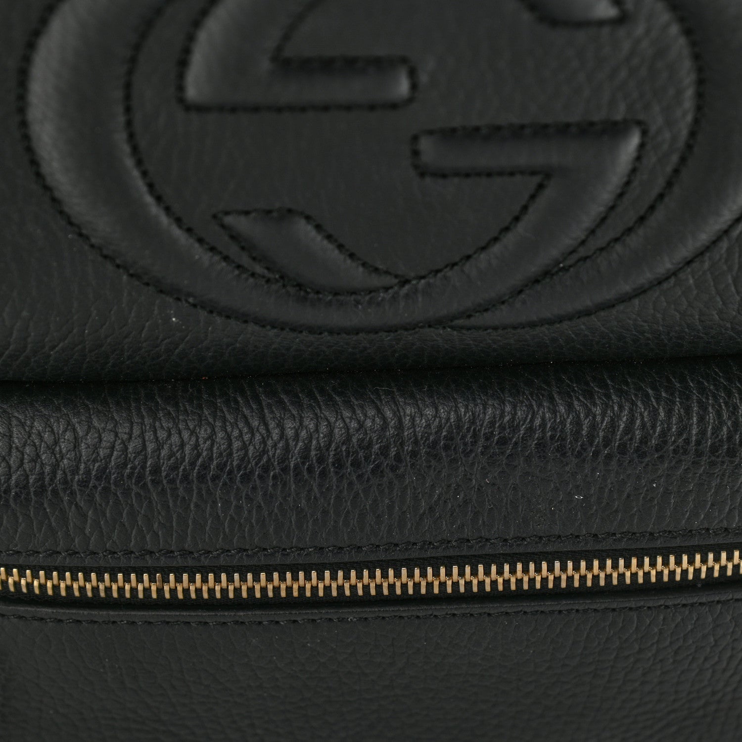 Gucci Pebbled Calfskin Soho Chain Backpack Black 14 of 14