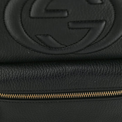 Gucci Pebbled Calfskin Soho Chain Backpack Black 14 of 14