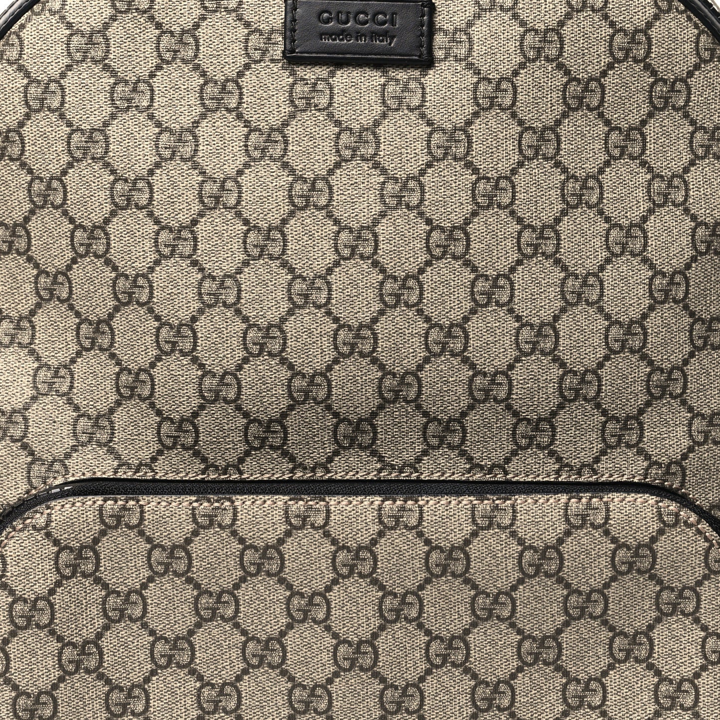 GG Supreme Monogram Medium Backpack Black